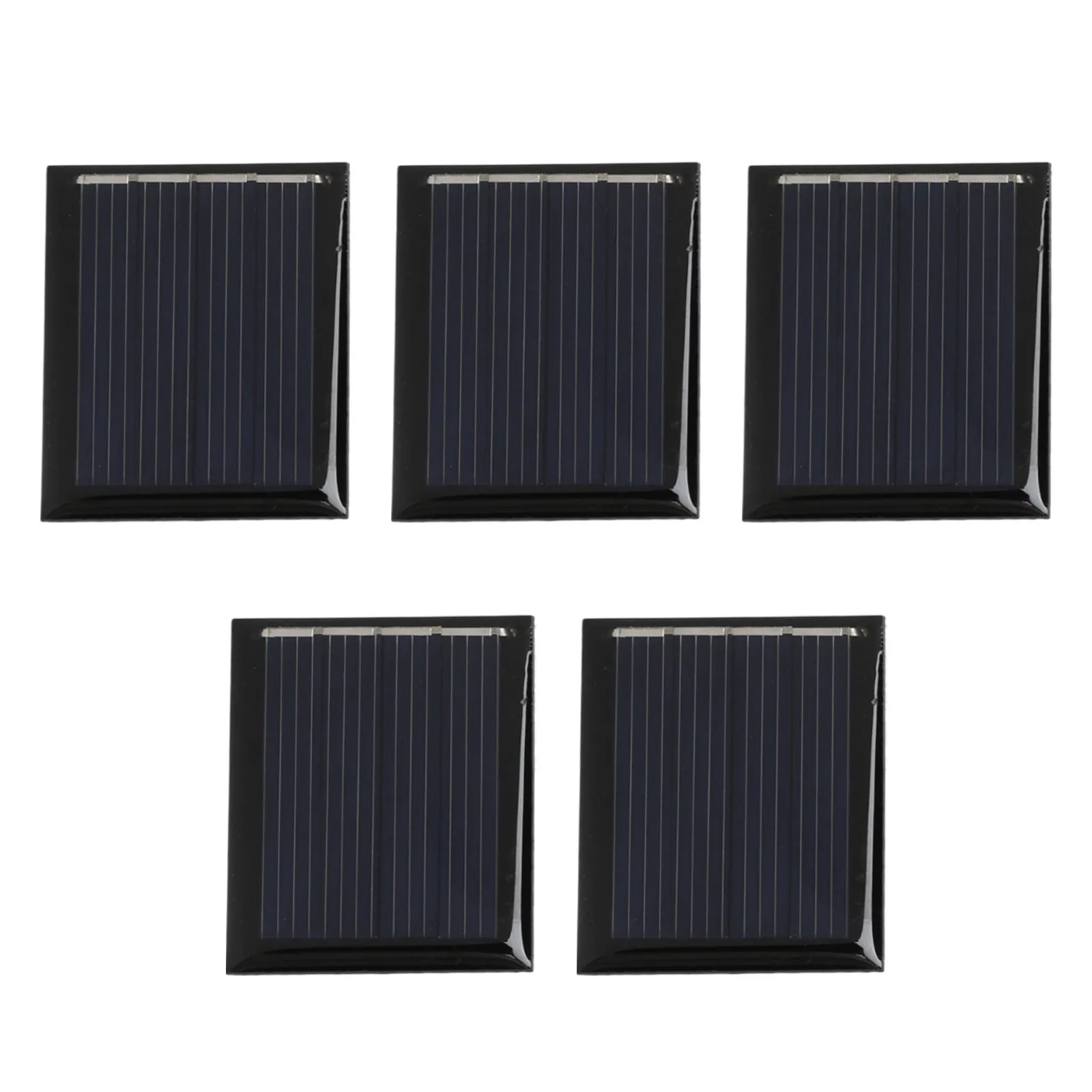 Sustainable Energy Pack of Five Efficiently Designed Miniature Solar Panels to Meet Your Charging Needs Anywhere