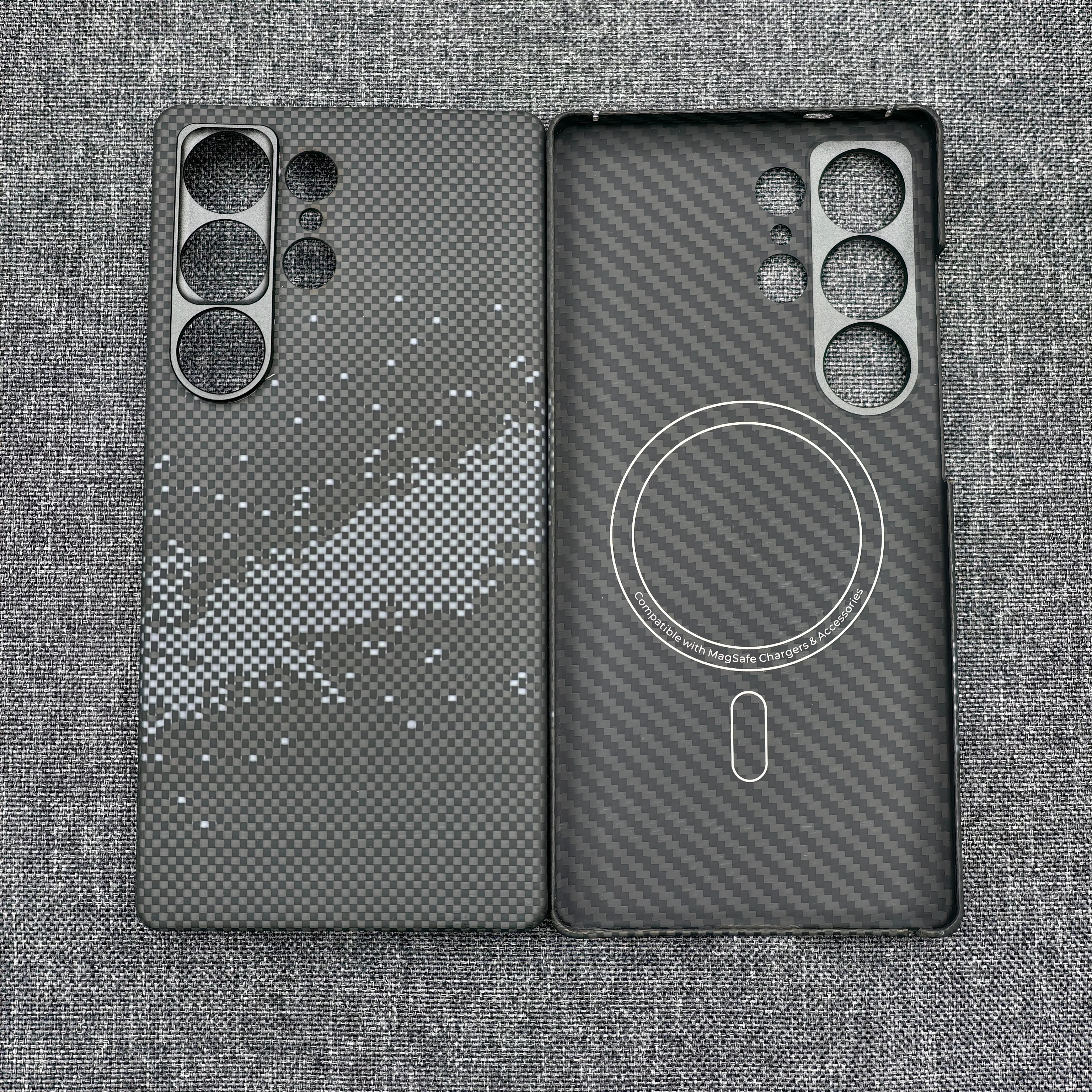 

Карбон для Samsung S25ultra Magsafe чехлы для телефонов из углеродного волокна 25ultra чехлы magsafe ультратонкий защитный чехол S25ultra Luxury