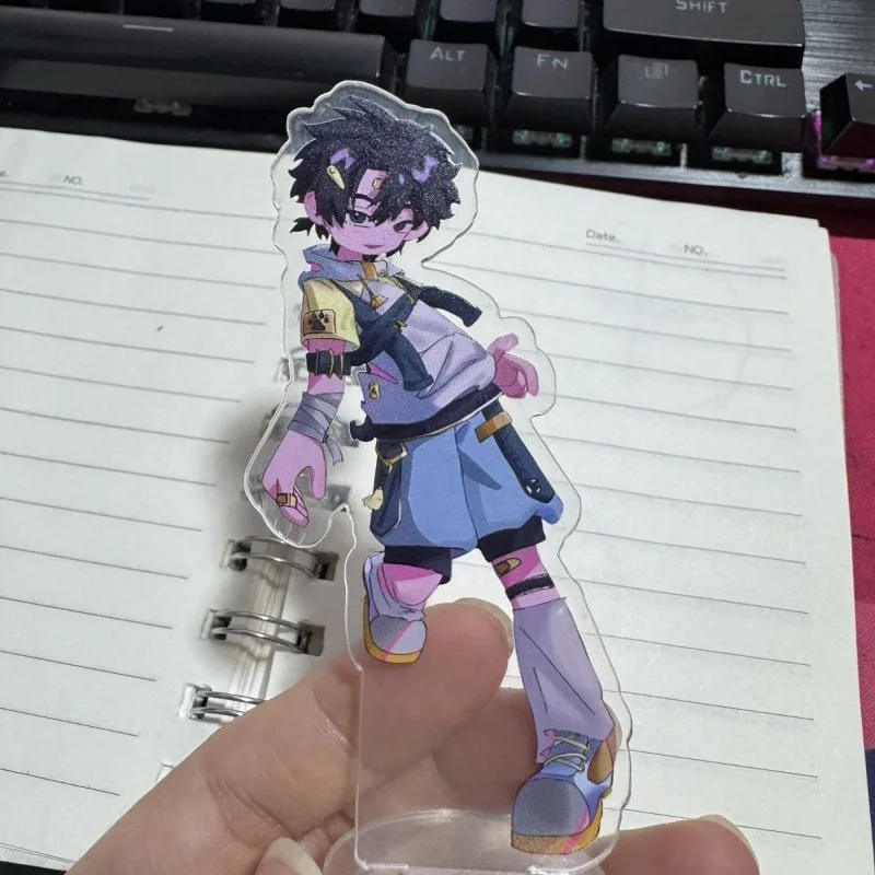 أنيمي رابط انقر الاكريليك حامل شي غوانغ داي لي رن شخصيات كرتونية حامل نموذج لوحة زخارف مكتب الدائمة علامة مروحة هدية حلية