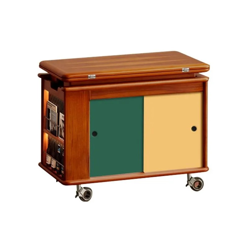 

Muyu medieval trolley rack coffee table small table small coffee table sofa side cabinet mobile folding edge few solid wood