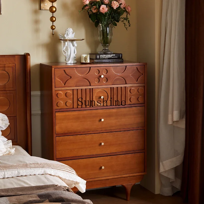 

Solid wood chest of drawers Bedroom storage drawers Bedside locker