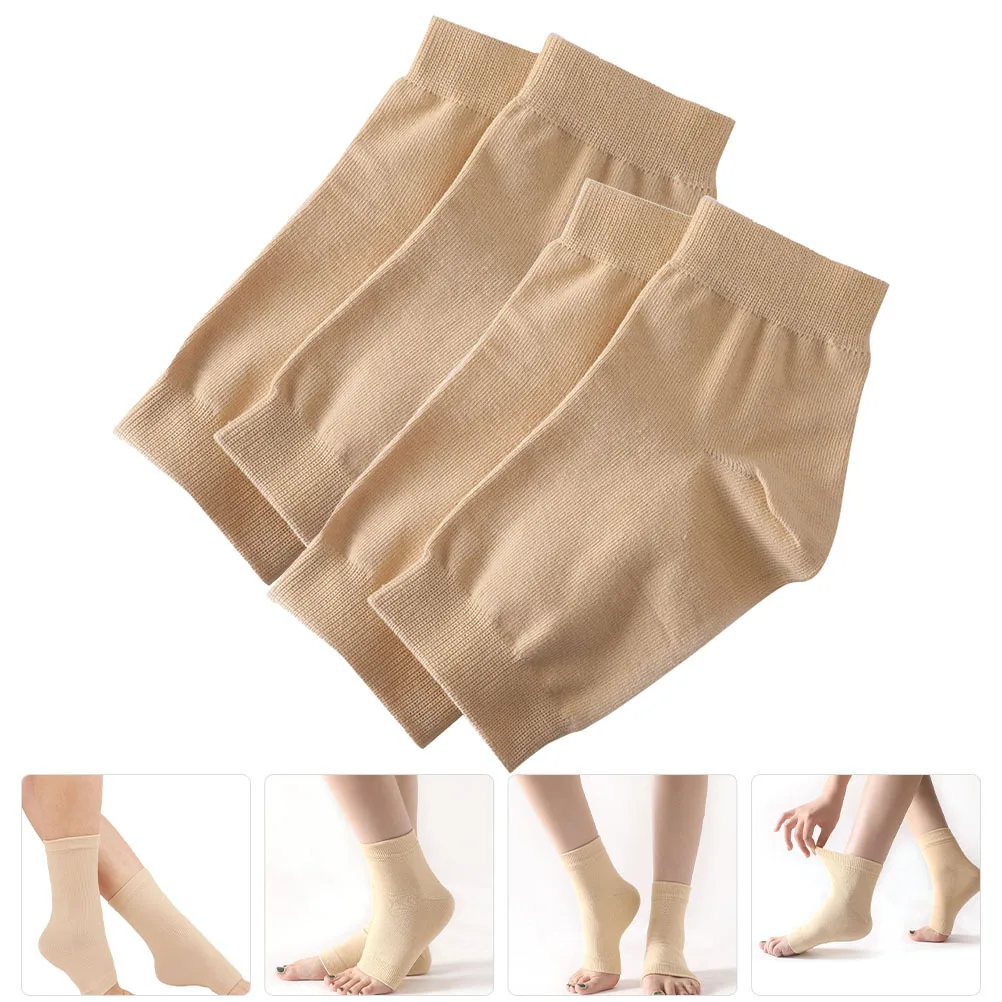 2pcs Anti-Cold Foot Protection Breathable Compression Ankle Support Socks For Sports Pain Relief Foot Care Socks