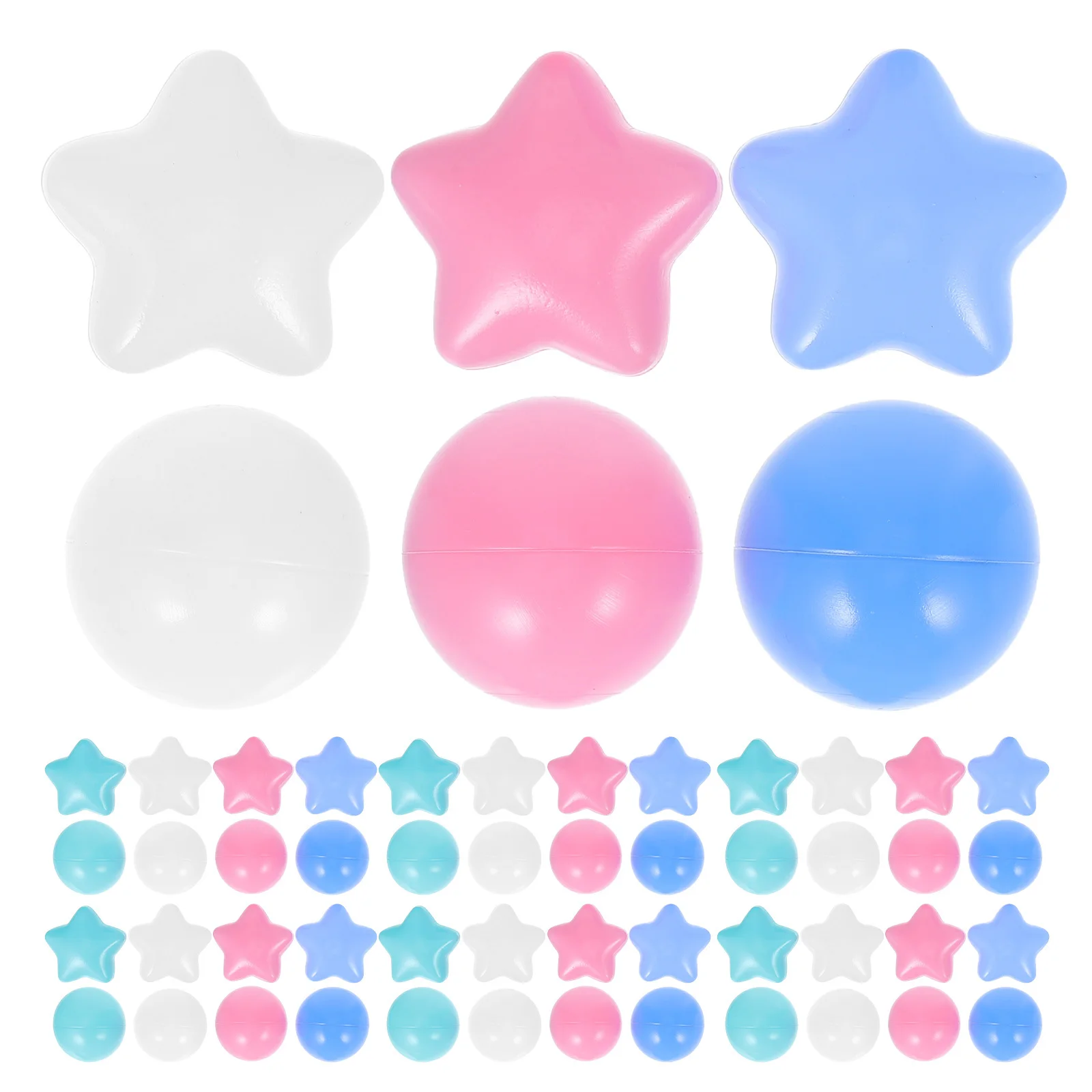 

100pcs Small Balls For Kids Colored Round Play Balls Bulk Pit Indoor Outdoor Pool Party Swimming Sensory Play