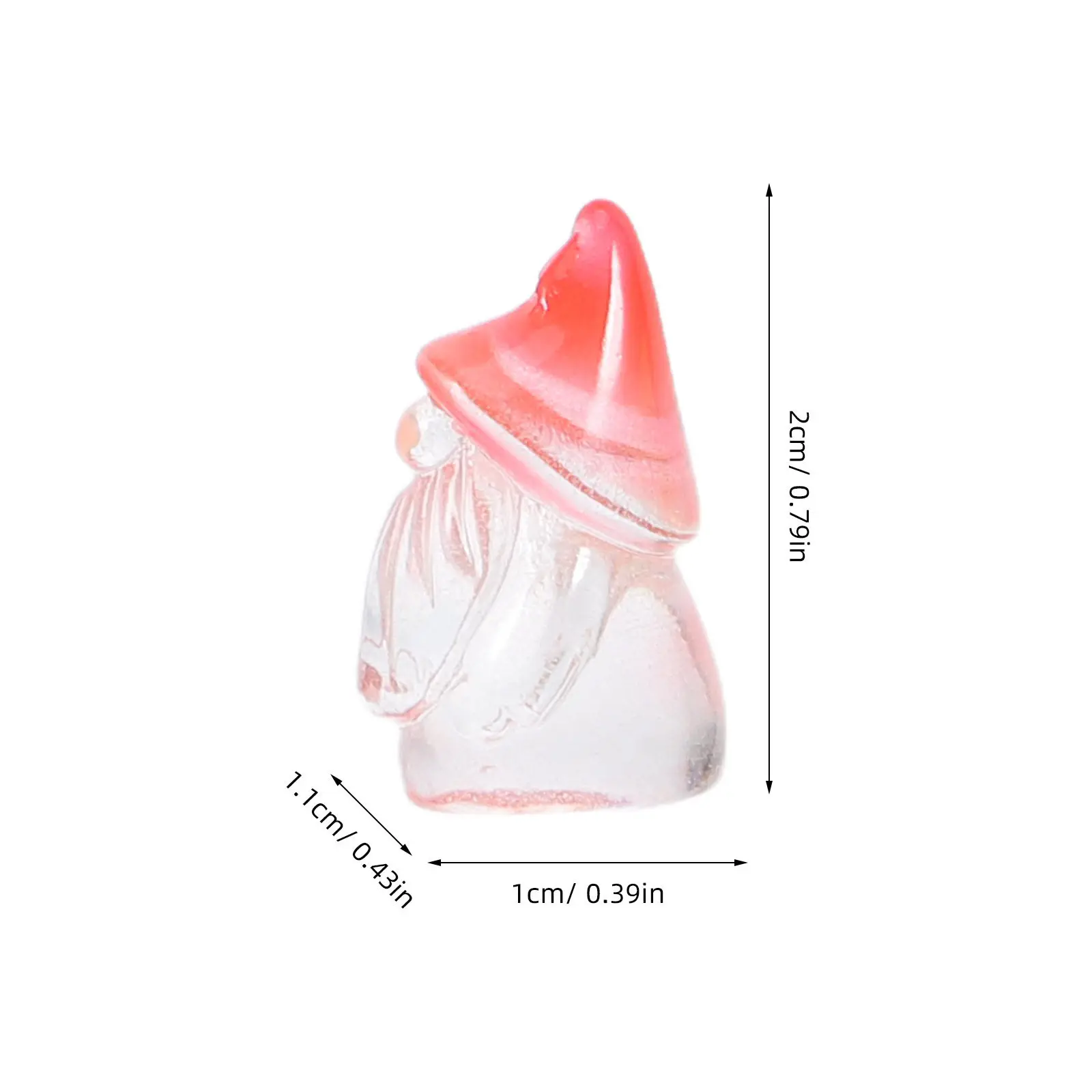 18Pcs Mini Resin Gnomes Charming Micro Landscape Fairy Garden Accessories Glow in Dark Tiny Resin Ornaments Home Table Decor view 4