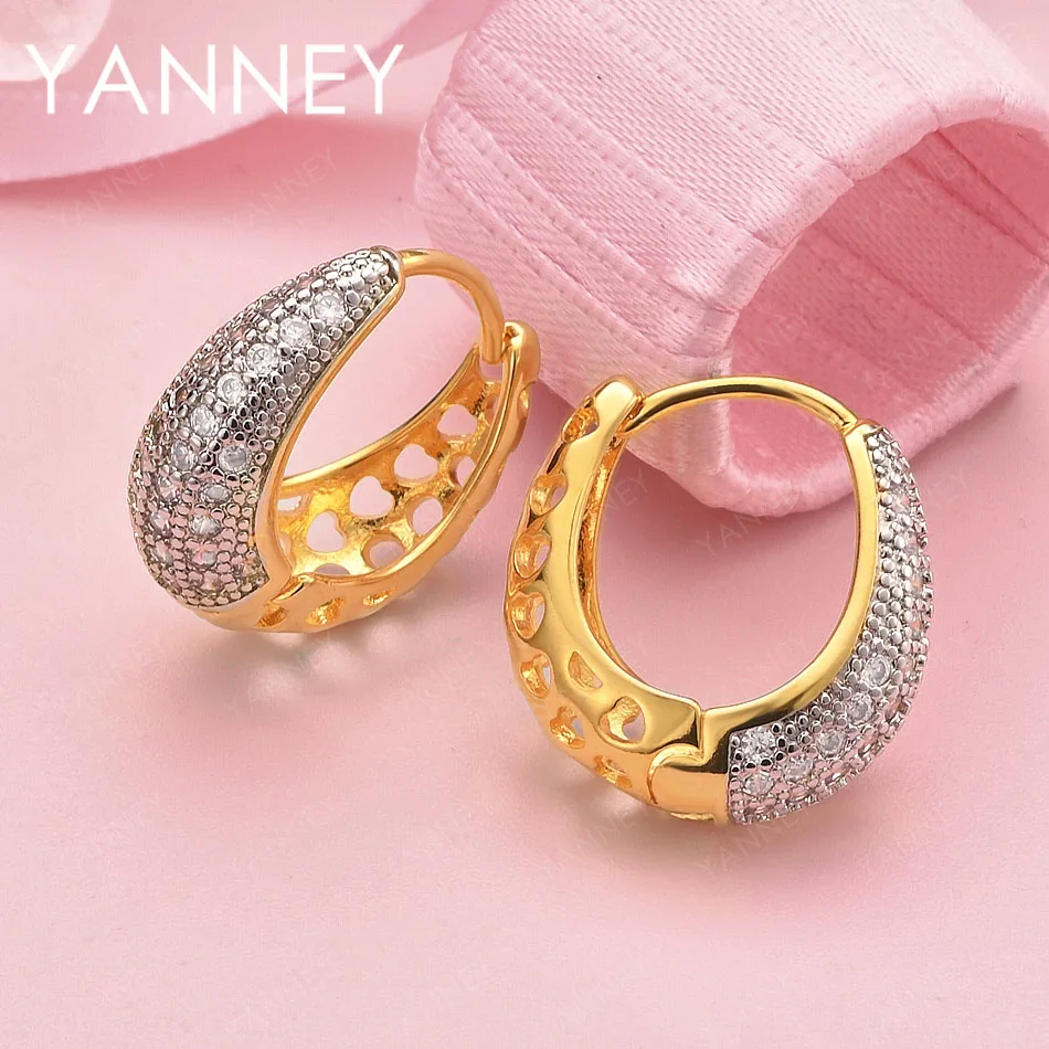 

Роскошные изысканные ажурные серьги из стерлингового серебра 925 пробы и золота 18 карат, стильные женские аксессуары для вечеринок и свадеб