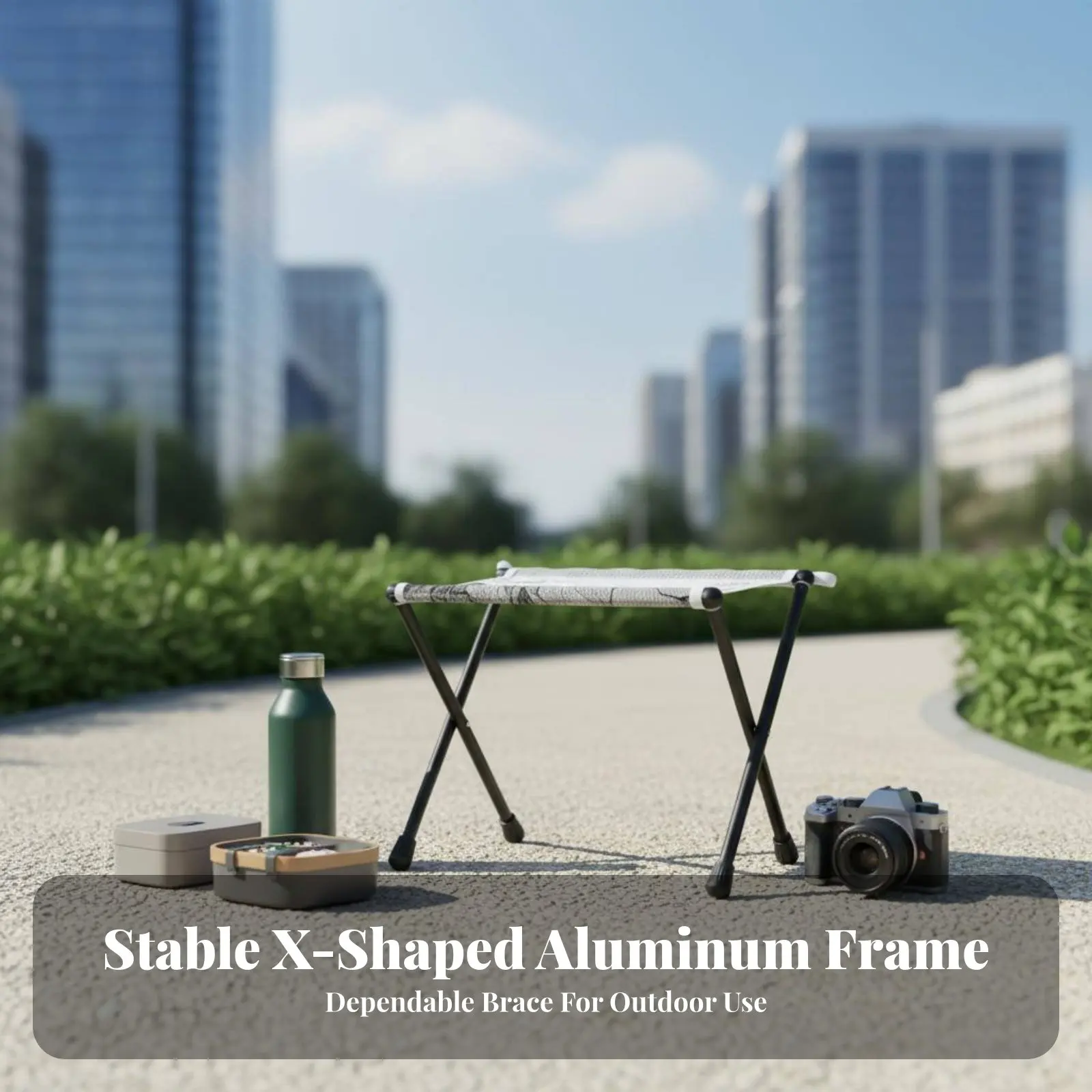 

Легкий складной стул из износостойкого материала, портативный походный стул, компактный стул для рыбалки с противоскользящими ножками