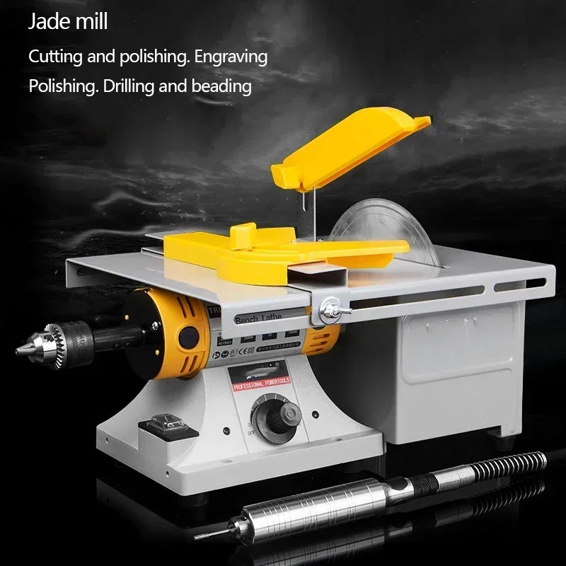 Jade carving, cutting,and polishing machine;multi-functional household electric woodworking grinder,table saw, polishing machine