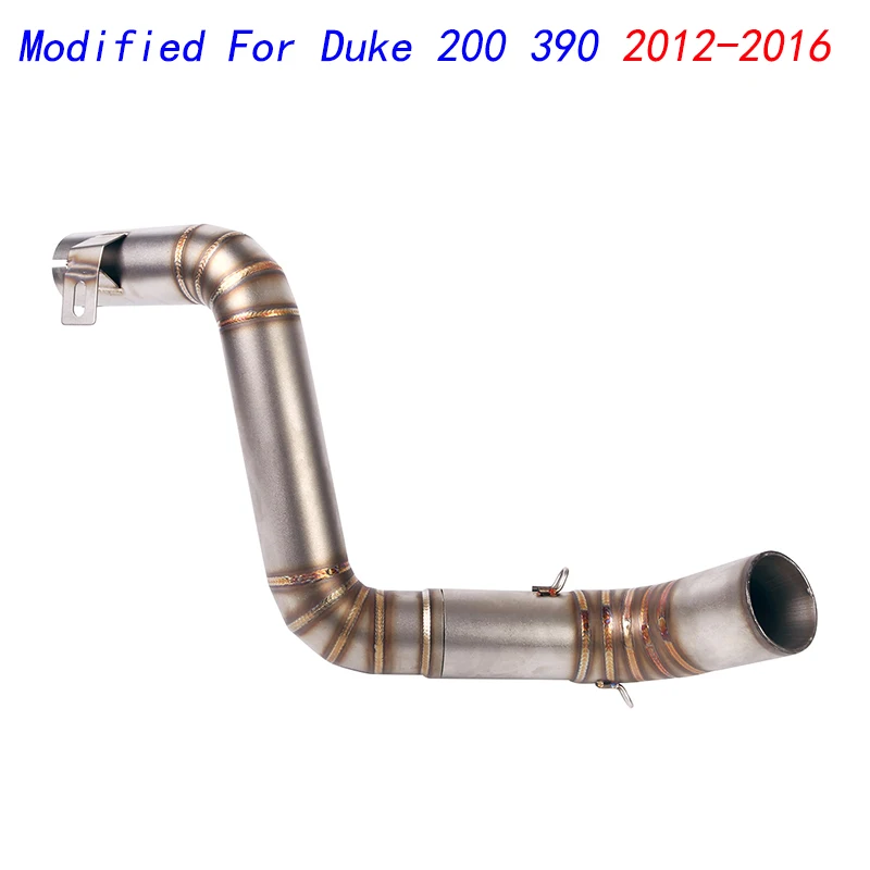 

Escape Motorcycle Middle Connect Tube Mid Link Pipe Stainless Steel Exhaust System Modified For Duke 200 390 2012-2016