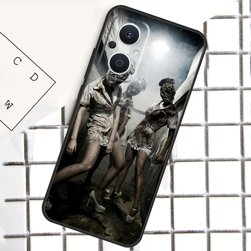Silent Hill Enfermeira Para OPPO Reno 14F 13F 12F 11F 10 11 12 13 14 Pro 7 8 Lite 8T OPPO Find X6 X5 X8 Pro Case