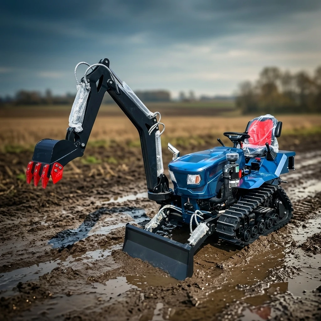 

Customize 35HP Small Farm Crawler Tractor 4WD Diesel Agricultural Tractor With Multiple Farm Implements