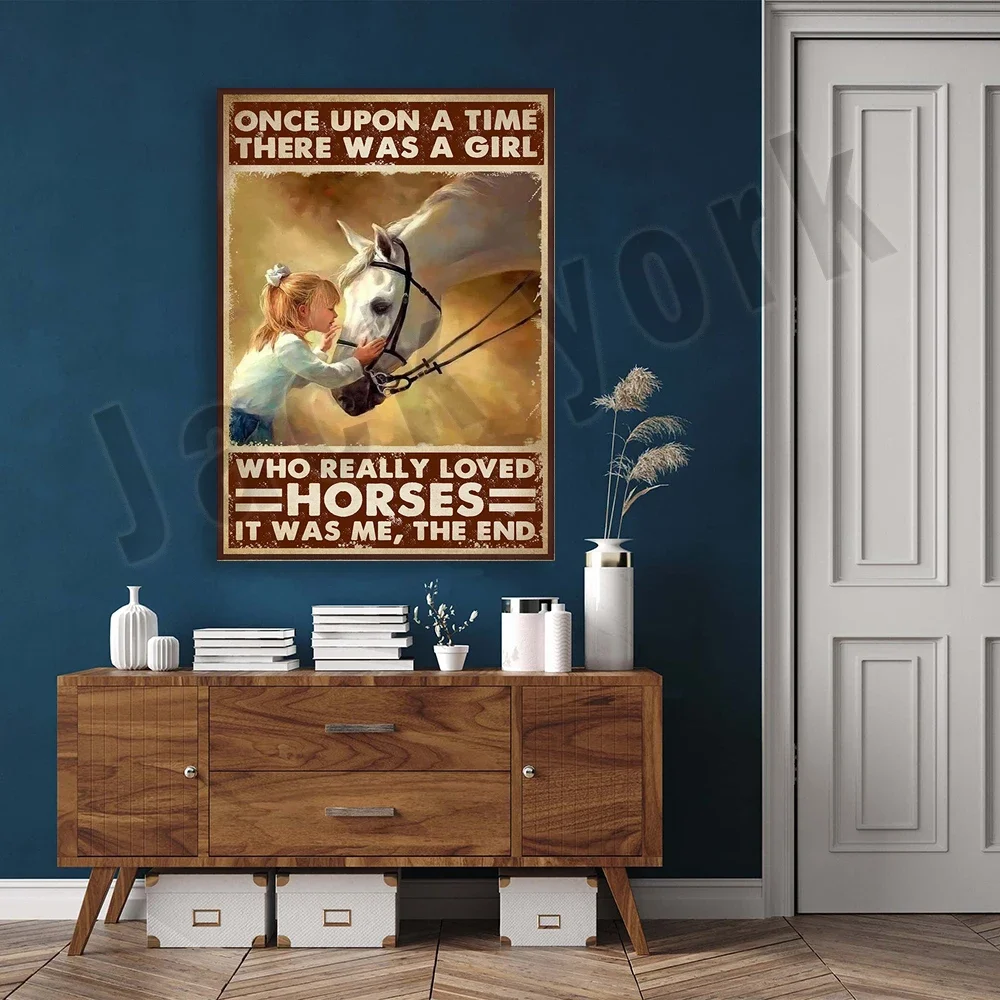 Little Girls and Horses Posters Have a Girl Really Loves Horses Posters Home Life Decor Posters