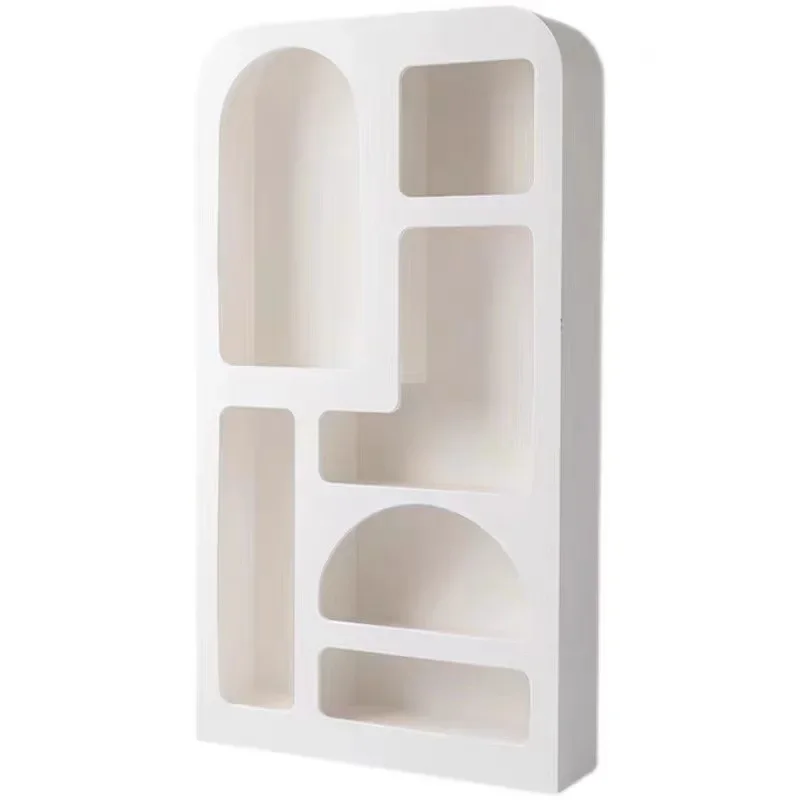 YY Simple White Art Shelf Locker Display Storage  Cabinet