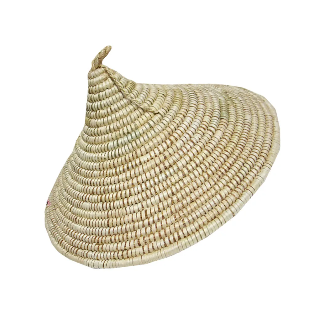 

1pc Weaving Cover Woven Decorative Lampshade For Home Straw Hat Straw Weaving Lampshade Decor Room Decoration Party Hat