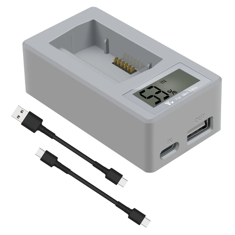 

Quick Battery Charging Hub for Mini 3 with LCD Display 5V/9V/12V--3A Input Charging