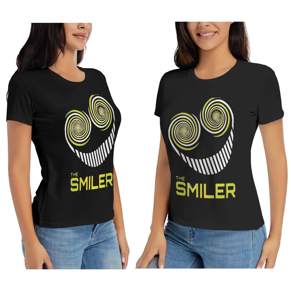 Camiseta feminina the smiler alton towers merch reino unido ativo verão manga curta camisetas em torno do pescoço roupas topos streetwear