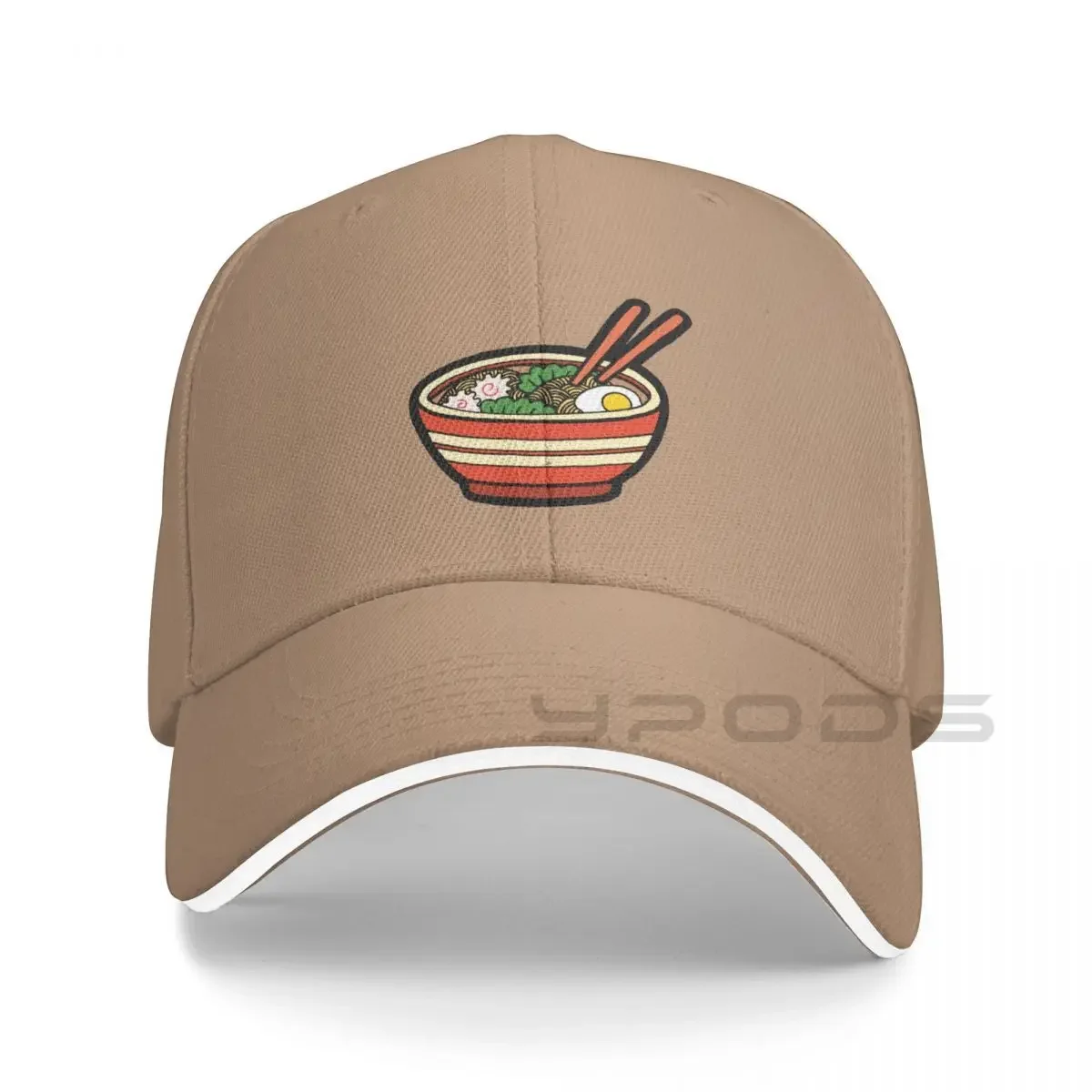 

2023 New Ramen Bowl Pattern In Orange Bucket Hat Baseball Cap Horse Hat Cap For Men Women's