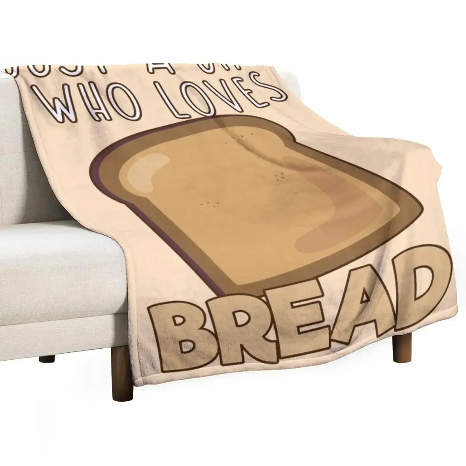 

Just A Girl Who Loves Bread. Throw Blanket blankets and throws Fashion Sofas Blankets