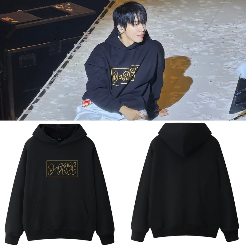 

CNBLUE Jung Yong Hwa Concert DFREE Весна Осень Свободная толстовка с капюшоном на подкладке Повседневная молодежная толстовка из смеси хлопка