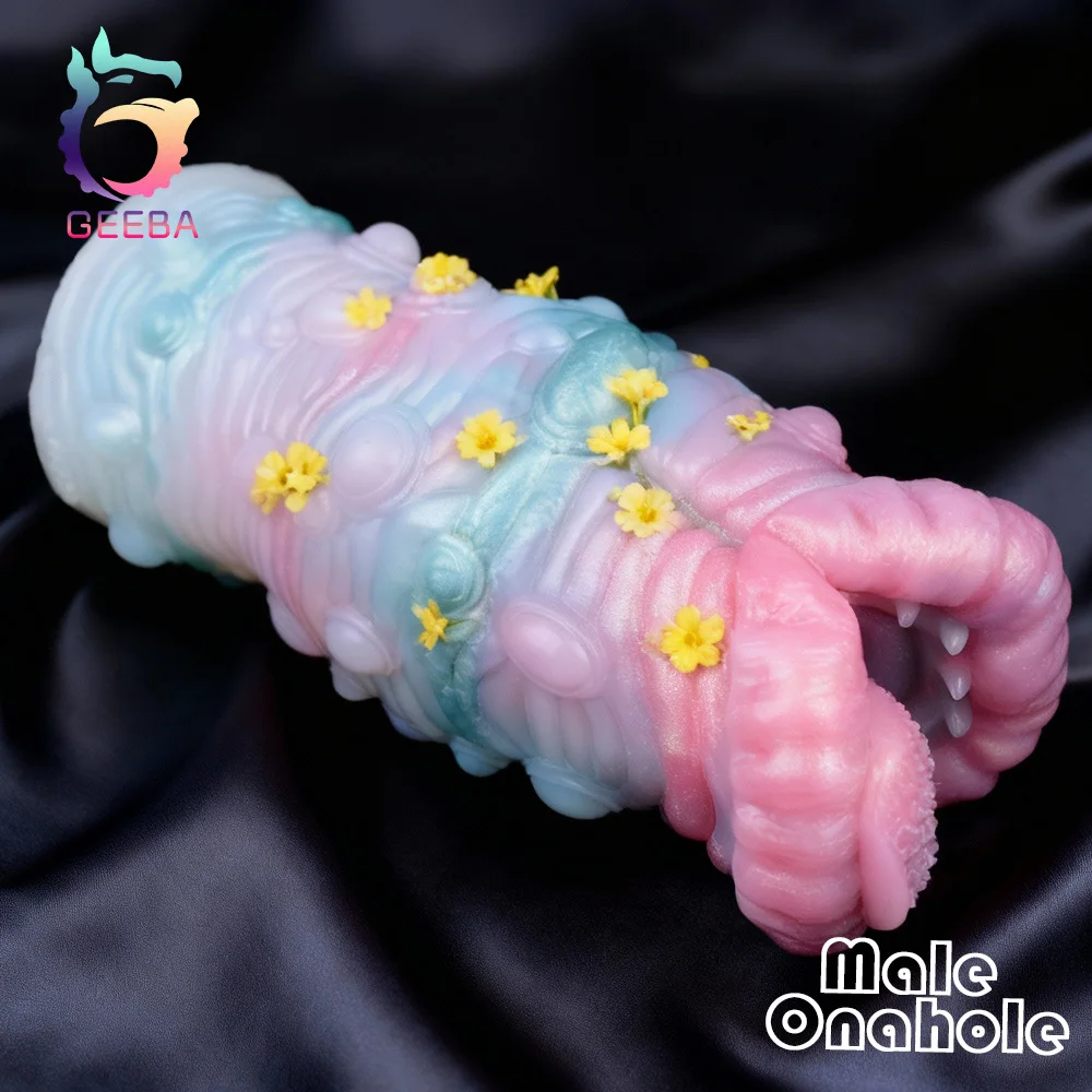 GEEBA الخيال دودة البحر العميق سيليكون ذكر الموزه الكبار الرجال الجنس لعب جيب كس الضارب واقعية المهبل Onahole الجنس متجر #1
