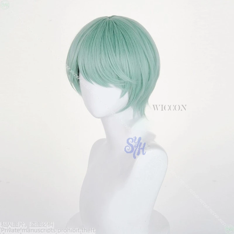 Movie Kpop Demon Baby Saja Boys Cosplay Anime Costume Mint Color Short Wigs Jirai Kei Boy Y2K Fashion Yellow Hat 코스프레 Halloween