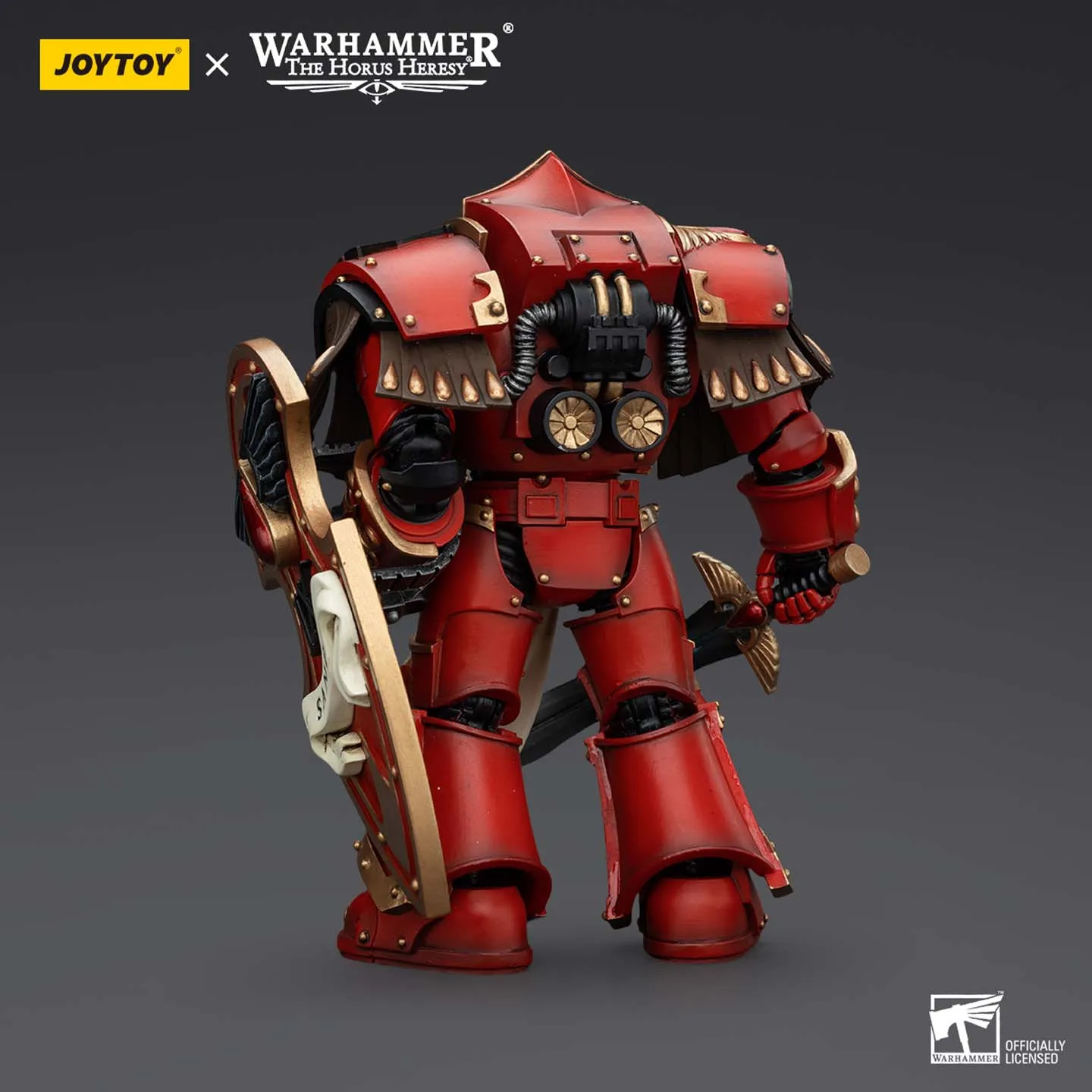 JOYTOY مصدر الظلام Warhammer Horus Chaos الملاك الدم المقدس JT00317 القرمزي Paladin Legion Knight 1 نموذج ألعاب 1:18 لعبة مجسمة