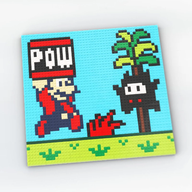 

547 шт. MOC итальянский сантехник Bros 2 кирпичная художественная мозаика строительные блоки Рождественский подарок домашние развлечения DIY проект