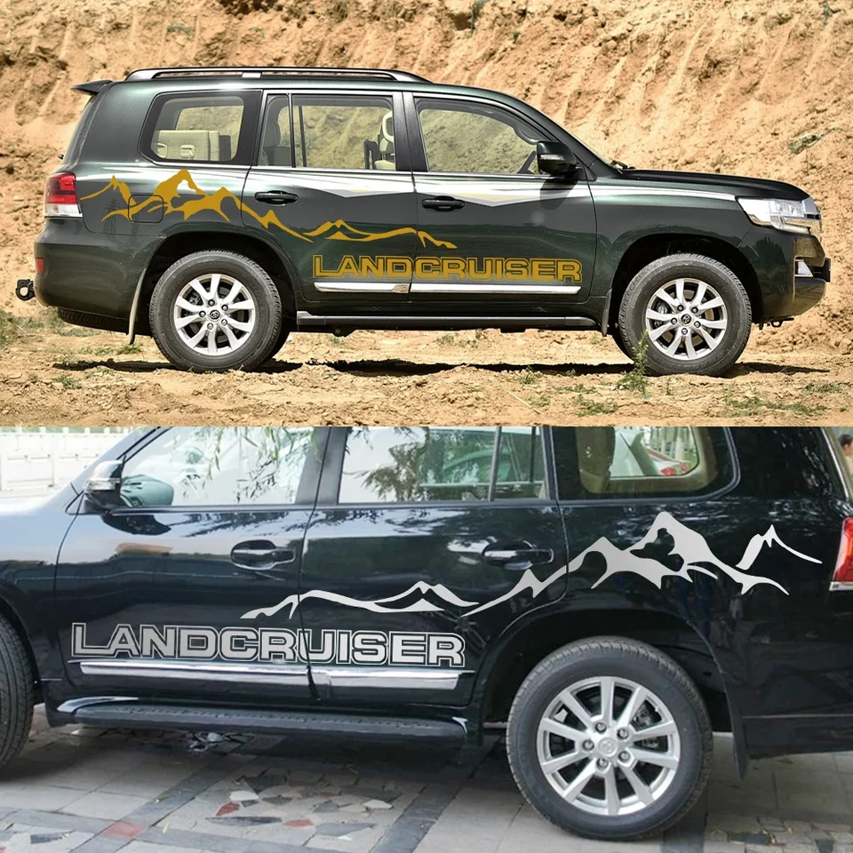 車のサイドステッカートヨタランドクルーザー70 79 V8 J40 J200 gx vx