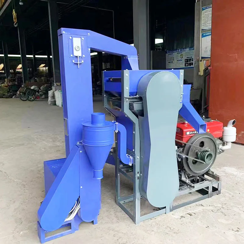 Engine Rice Huller Machine with Auto Loading Lifter Wheat Peeling Miller
