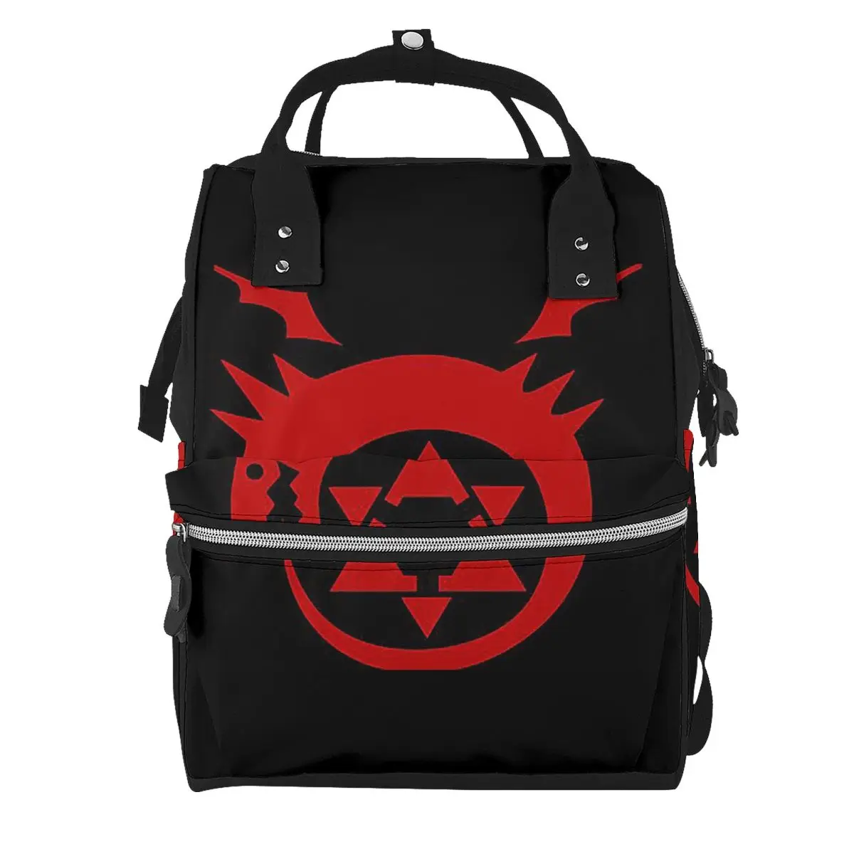 Fullmetal Alchemist Ouroboros Homunculus Symbol Student Backpack School Bag Hiking Travel Daypack for Men Women Bookbag