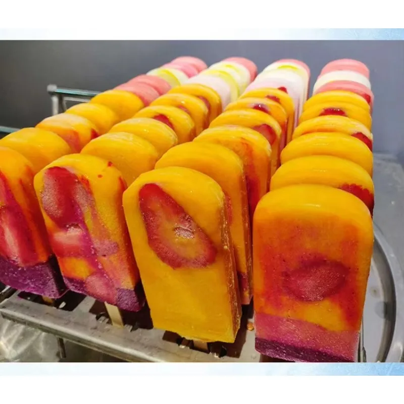 Customized 12 Module Mini Popsicle Machine Fruit Popsicle Production Machine Durable Structure Hot Pick