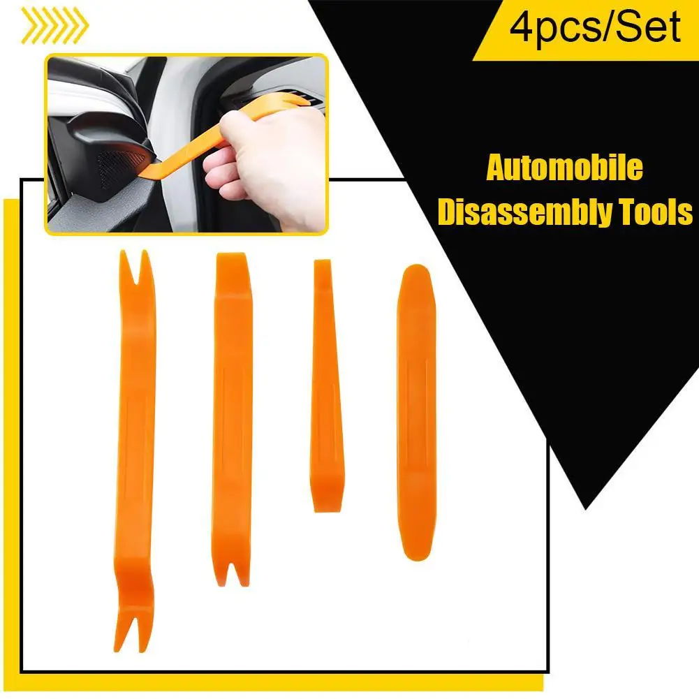 

4Pcs Plastic Car Radio Door Clip Panel Trim Dash Audio Removal Pry Tool Repairing 1VUY 1 Set