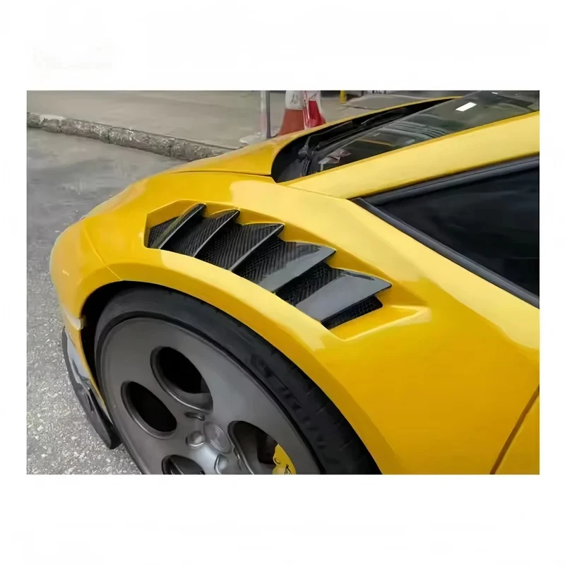 Lightweight V Style Dry Carbon Fiber Fender Mudguards Anti Scratch Exterior Mod Parts Fit LP580 P610 EVO