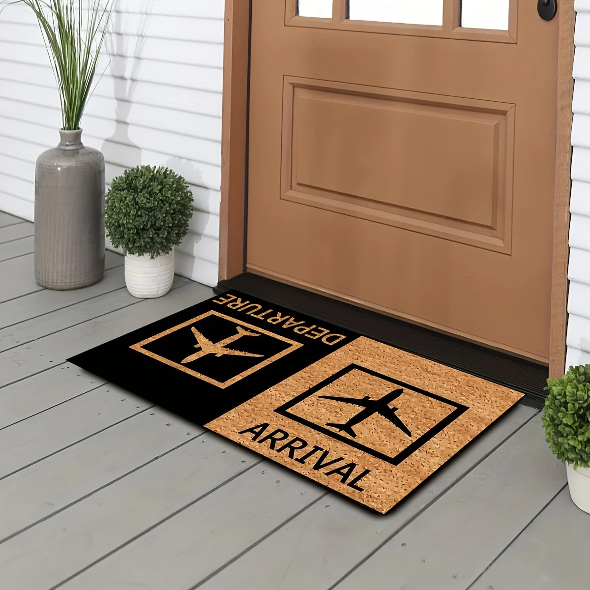 Airplane Arrival Door Mat Non-slip Carpet Bedroom Entrance Doormats Home Decoration Washable Kitchen Bathroom Balcony Floor Rug