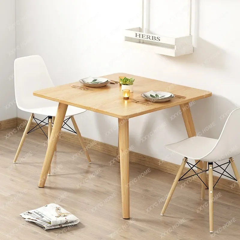 Dining Table Small Apartment Table Dining Table Solid Wood Table for More than Dining Tables and Chairs Set People