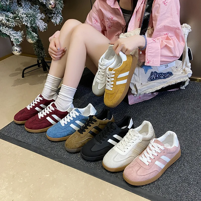 2026 Women's Trend Casual Sneakers Comfortable Lace Up Flats Tennis Shoe Breathable Walking Jogging Shoes