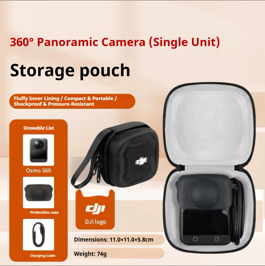 

For DJI Osmo 360 Mini storage bag hard shell panoramic sports camera storage box portable for DJI 360 camera accessories