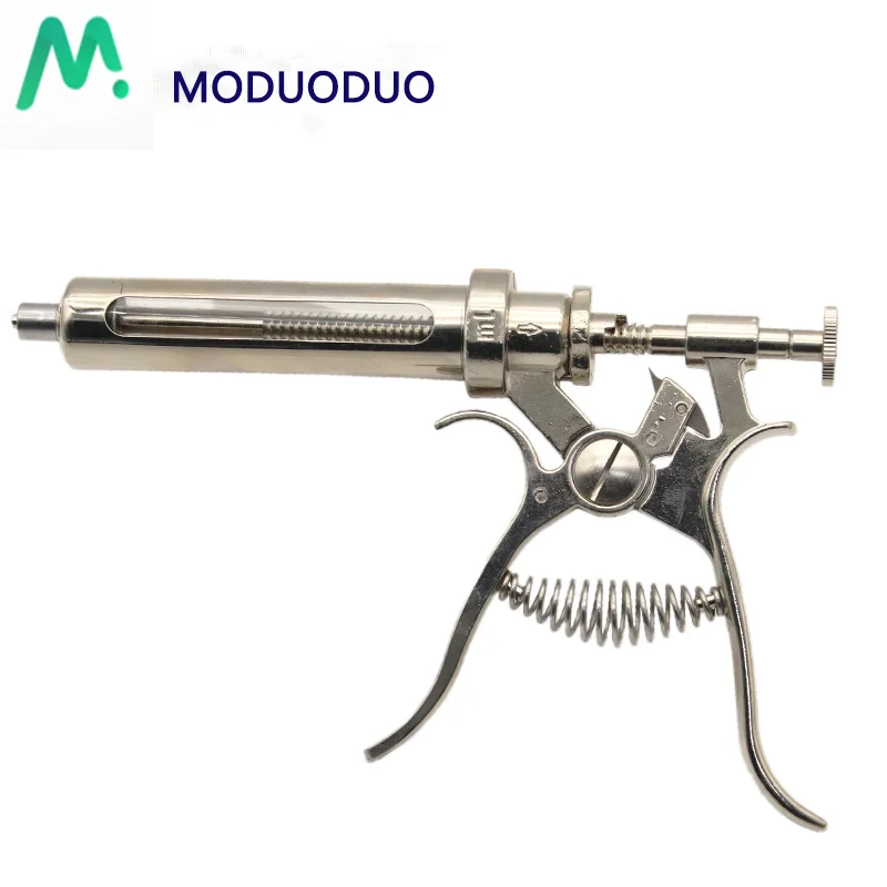 10ml 20 ml 30ml 50ml Metal Veterinary Vaccine Injector Gun Auto Syringe Poultry Injection Automatic Syringes