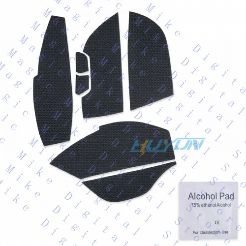 H  Texture, Non-Slip Side Grip Tape Stickers for Logitech G604 Wireless Mouse.