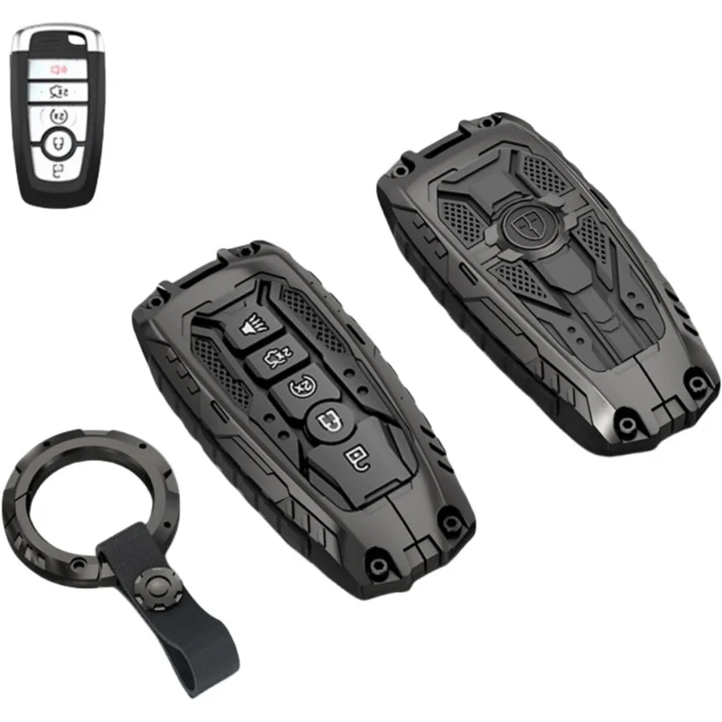 

Heavy key fob cover case for fordexplorer fusion escape edge expedition F150 F250 F350 F450 F550 Maverick Mustang protector