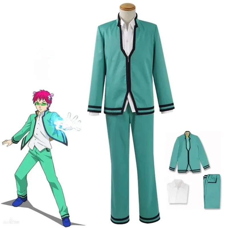 

New 2025 Anime Kusuo No Sai-nan Cosplay Costume Wigs Men Uniforms Glasses Headwear The Disastrous Life Of Saiki K.Co ★ ★ ★ jj.