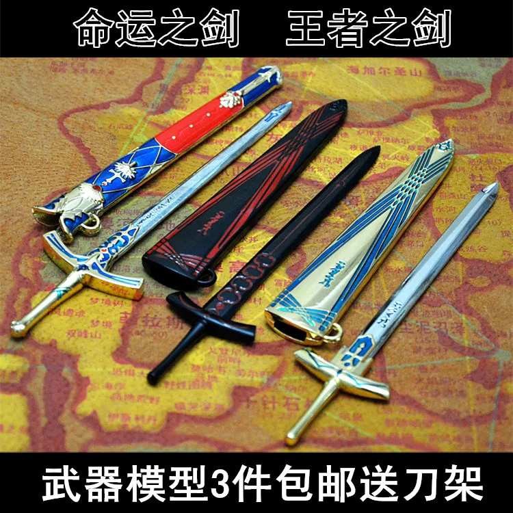 

Miniature Weapon Sword Of Destiny Blackened Holy Sword Model Props Action Figure Soldier In Stock For Fans Collection