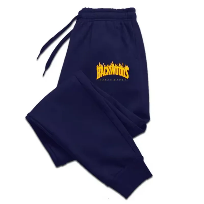 Pantaloni sportivi caldi invernali con stampa di lettere alla moda Pantaloni da jogging casual in peluche da uomo Pantaloni morbidi larghi alla moda maschile