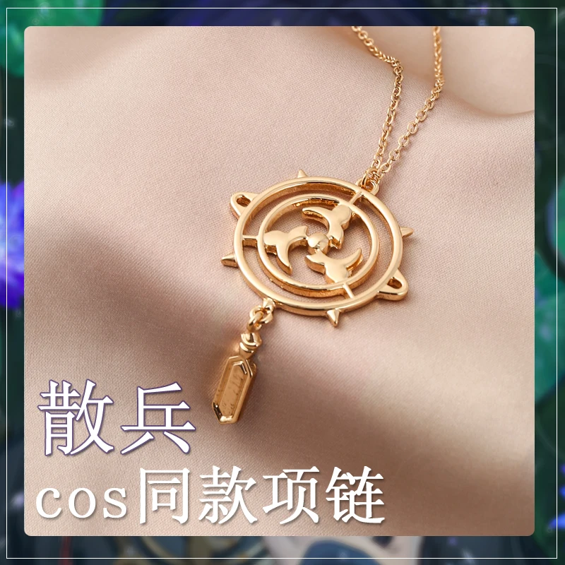 

Anime Genshin Impact Wanderer Balladeer Metal Necklace Choker Birthday Gift Pendant Accessories Decoration Cospaly