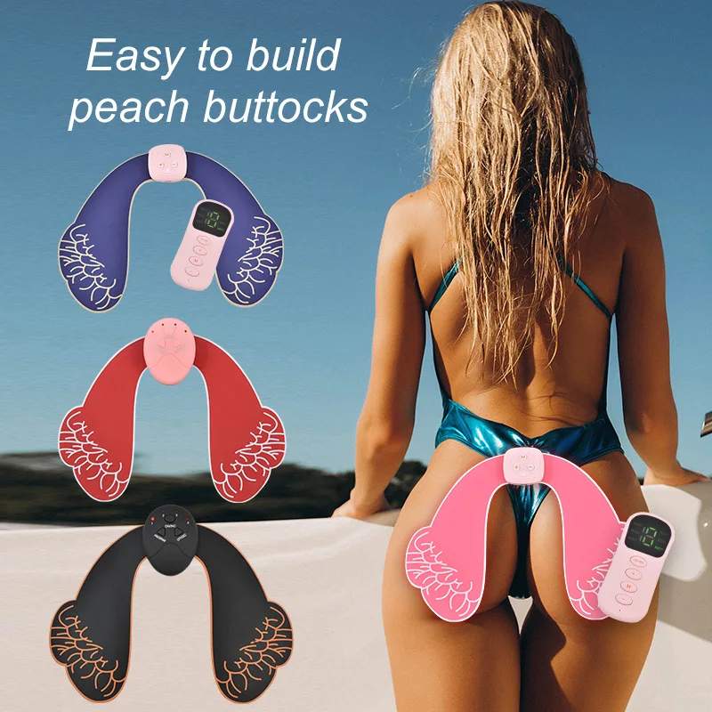 Butt Lifter EMS Device - Portable Wireless Hip Trainer with Remote, Electric Massager for Firming & Enhancing Buttocks