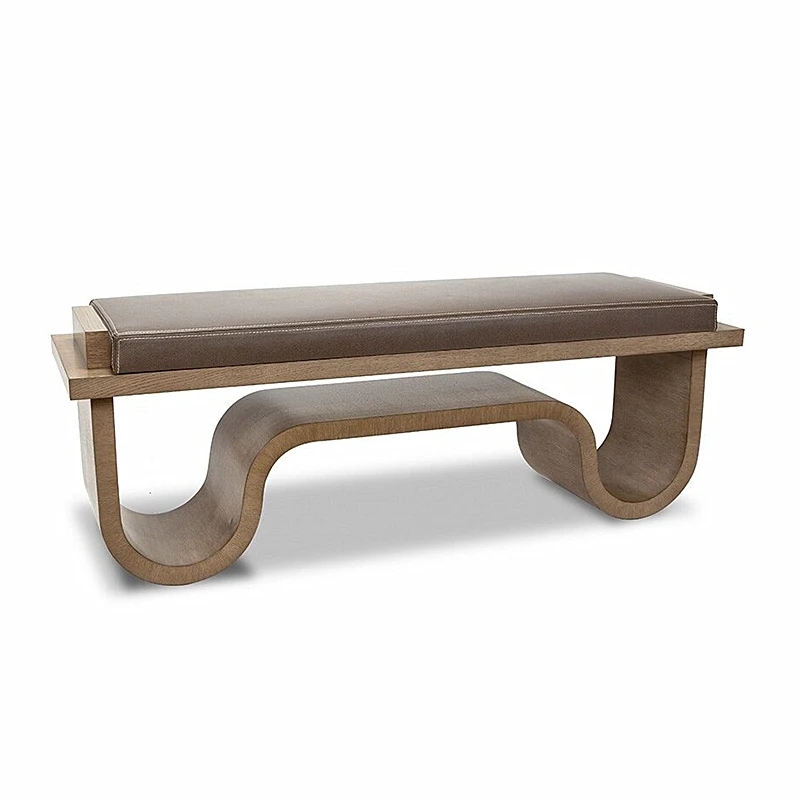 

Environmentally friendly assembled solid wood home entrance living room bedroom sofa stool