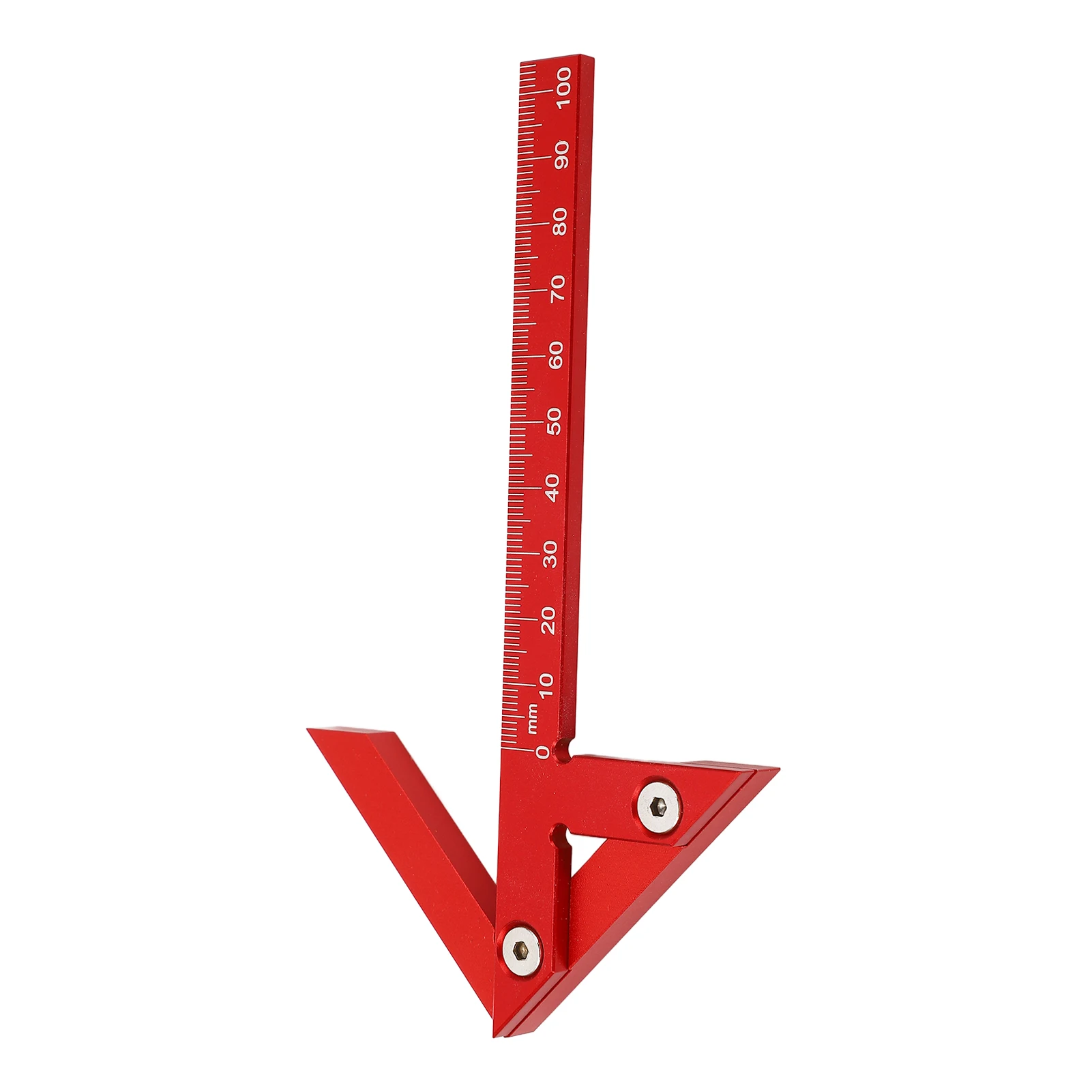 Center Gauge 105mm 45° 90° Aluminum Alloy Line Ruler Measuring Scribing Tool for Woodworking Center Gauge Center Finding Gauge