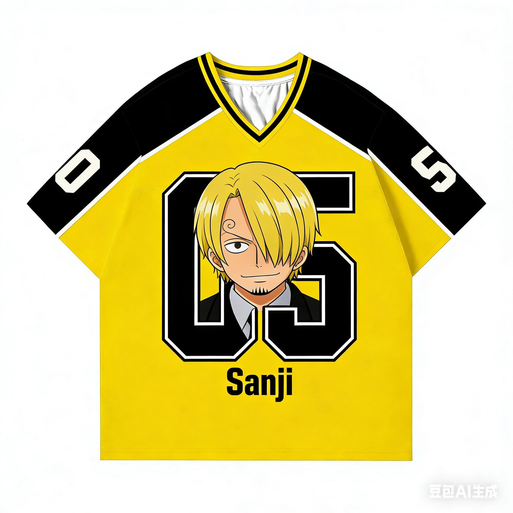 One Piece Monkey D Luffy Chibi Anime Jersey T-Shirt for Men Women, Straw Hat Pirate Streetwear Fan Top Summer Children's T-shirt