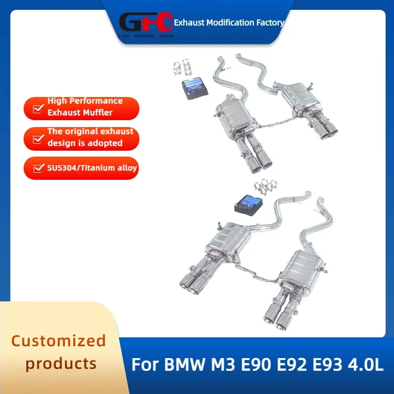 

GFC Valve Exhaust Pipe for BMW M3 E90 E92 E93 4.0L High-Performance 304 Stainless Steel Valve Exhaust Muffler System