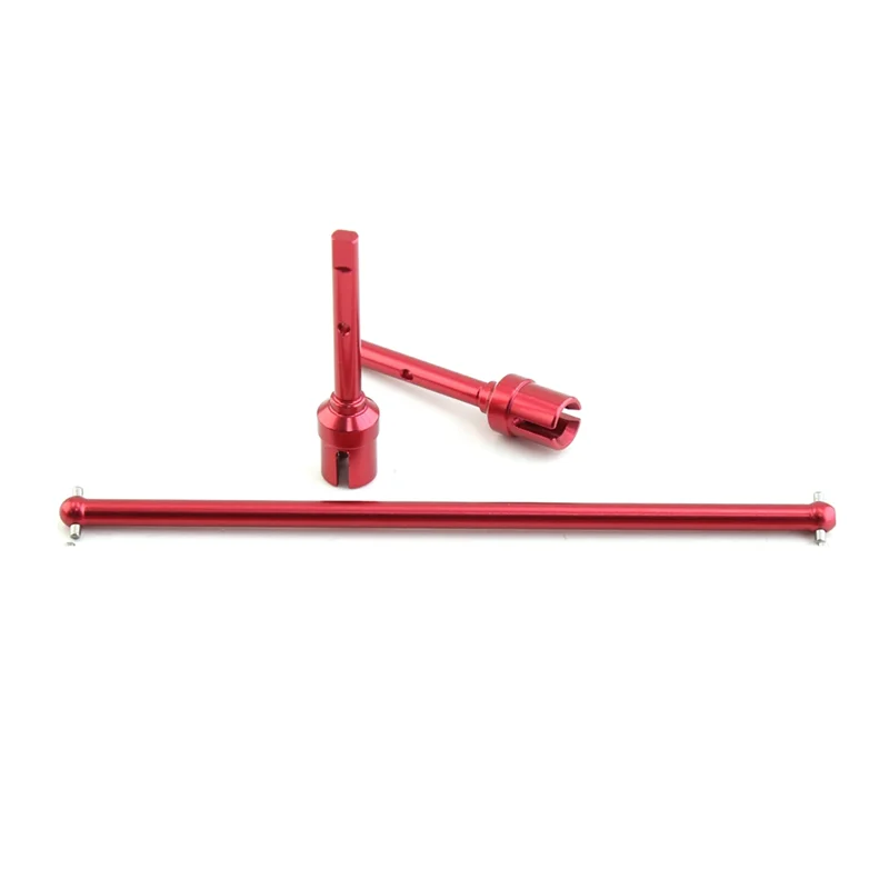 A63T-3Pcs Metal Central Drive Shaft And Propeller Joint Set For Tamiya TT-02 TT-02B TT02 TT02B 1/10 RC Car Upgrade Parts