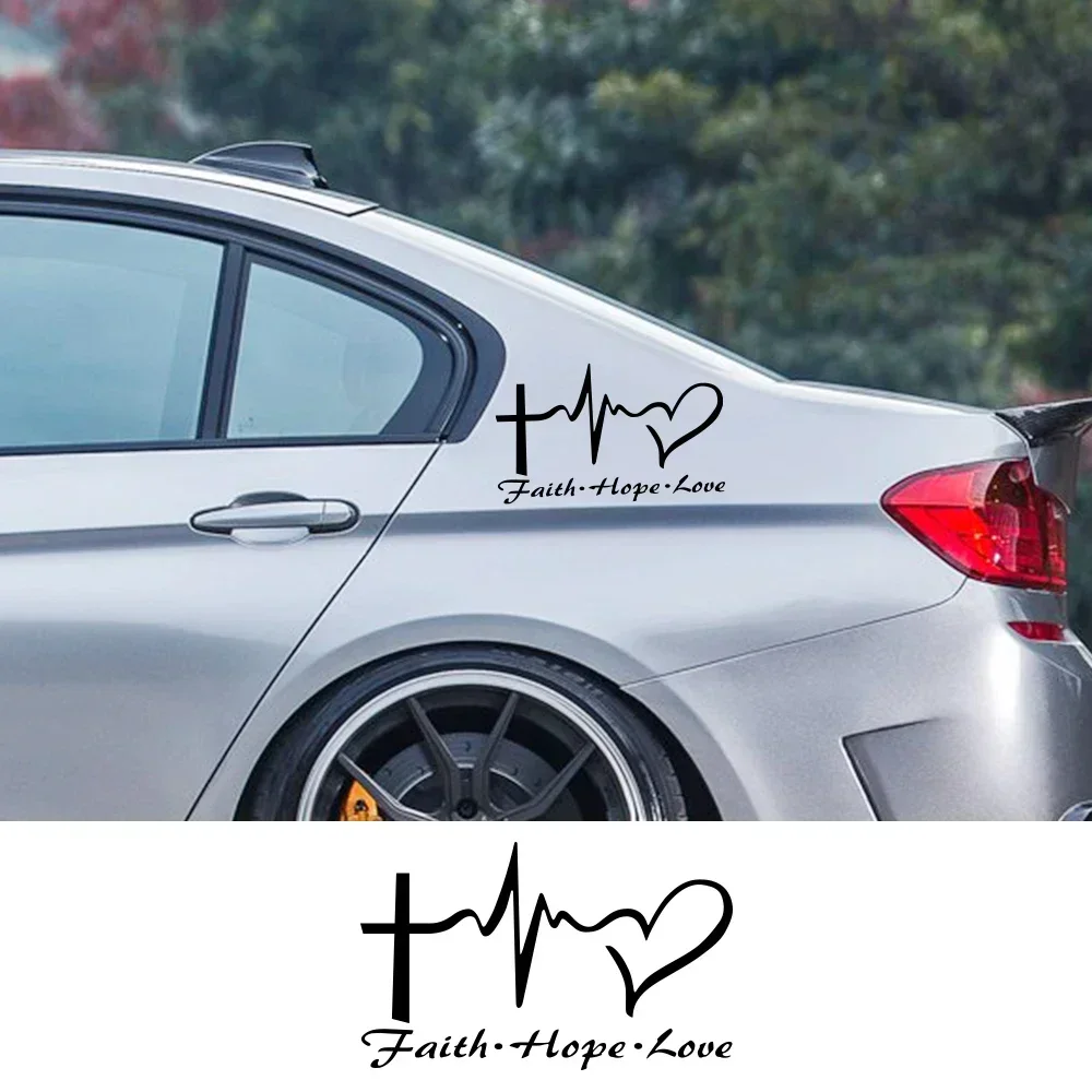 

Car Stickers PVC Decoration Love Jesus Cross Graphic Style Vinyl Film Decal Tuning Auto Accessories Fit For All Models